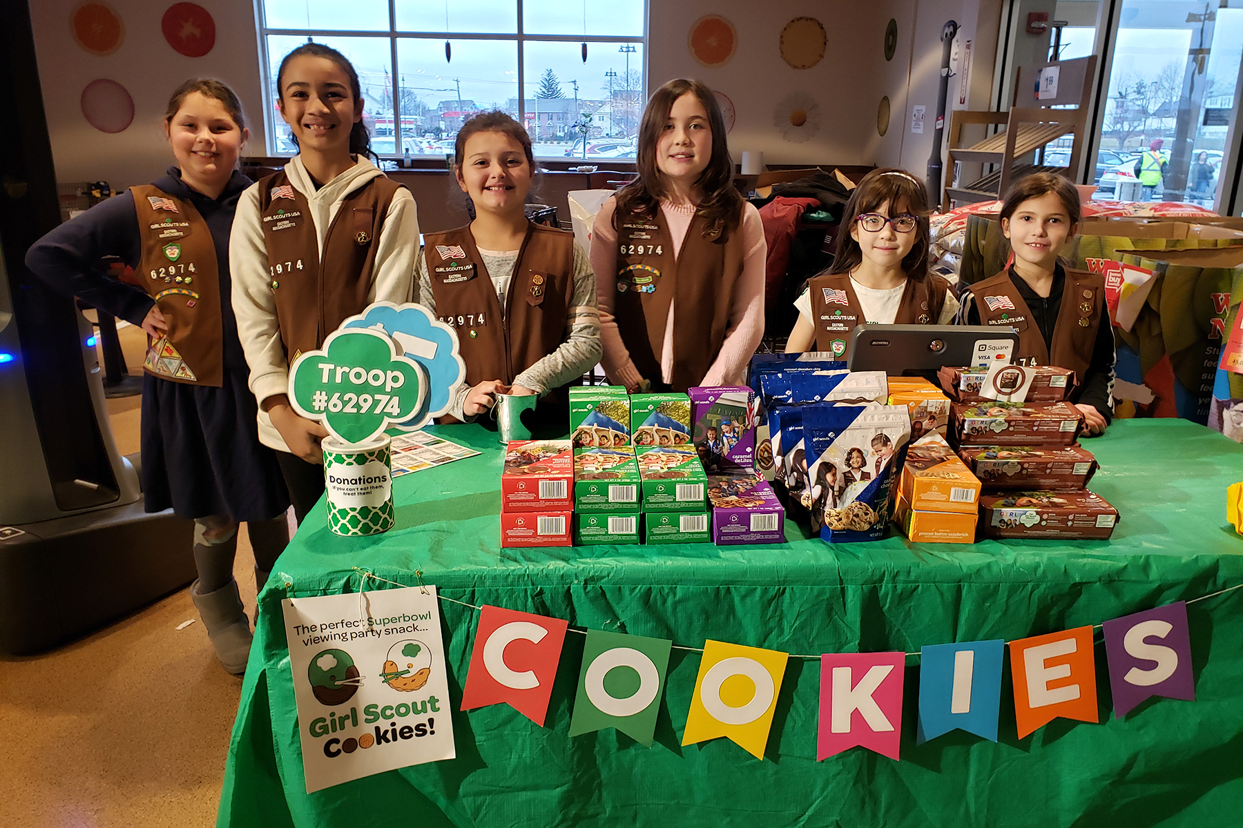 troop 62974 cookie booth